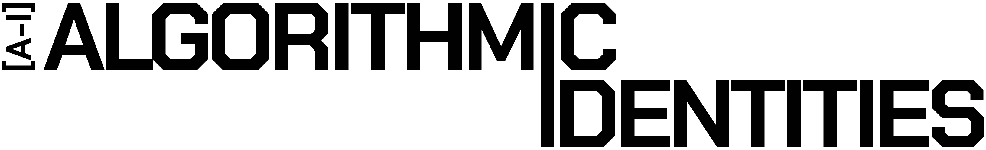 A-I: Algorithmic Identities Logo